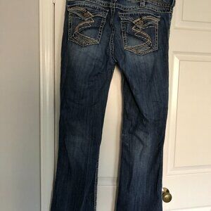 silver suki boot leg jean w 32 l 32
